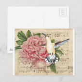 Carte Postale Chanson de colibri (Devant / Derrière)