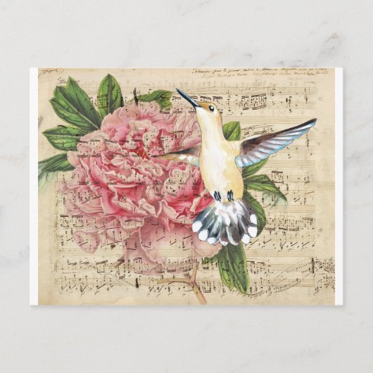 Carte Postale Chanson de colibri (Devant)