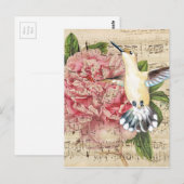 Carte Postale Chanson de colibri (Devant / Derrière)