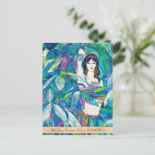 Carte Postale Chanson de lune Hao Ping oriental abstraite dame a (Debout devant)