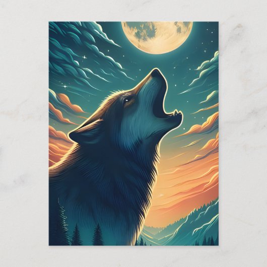 Carte Postale Chanson de nuit Wolfs (Devant)