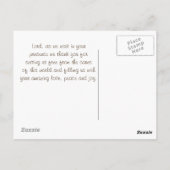 Carte Postale Chanson de Salomon 2:10 Levez mon amour, venez ave (Dos)