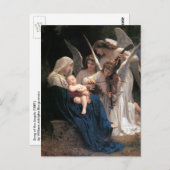Carte Postale Chanson des Anges (1881) de Bouguereau (Devant / Derrière)