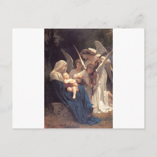 Carte Postale Chanson des Anges - William-Adolphe Bouguereau (Devant)
