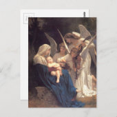 Carte Postale Chanson des Anges - William-Adolphe Bouguereau (Devant / Derrière)