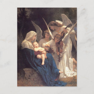 Carte Postale Chanson des Anges - William-Adolphe Bouguereau