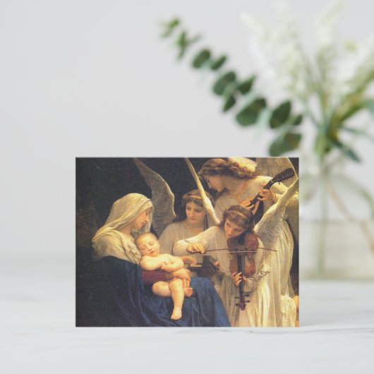 Carte Postale Chanson des Anges, William-Adolphe Bouguereau (Debout devant)