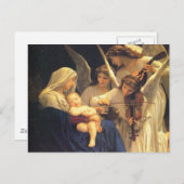 Carte Postale Chanson des Anges, William-Adolphe Bouguereau (Devant / Derrière)