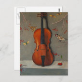 Carte Postale Chanson d'oiseau (Devant / Derrière)