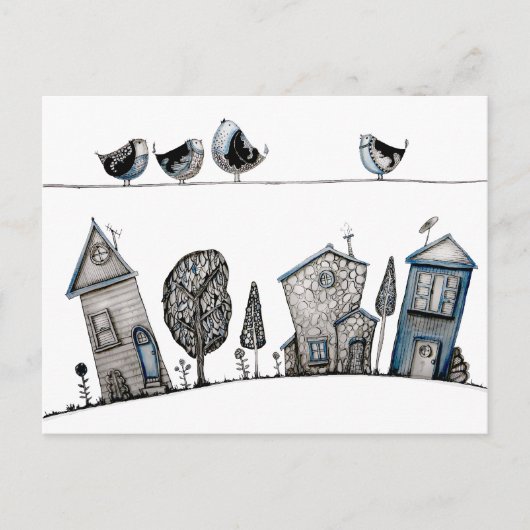 Carte Postale Chanson d'oiseau (Devant)