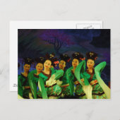 Carte Postale Chanson et danse de la dynastie Tang (Devant / Derrière)