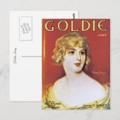 Carte Postale Chanson Goldie (Devant / Derrière)
