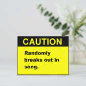 Carte Postale Chanson Randmon (Debout devant)