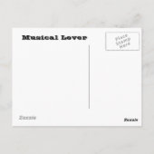 Carte Postale Chanson Randmon (Dos)