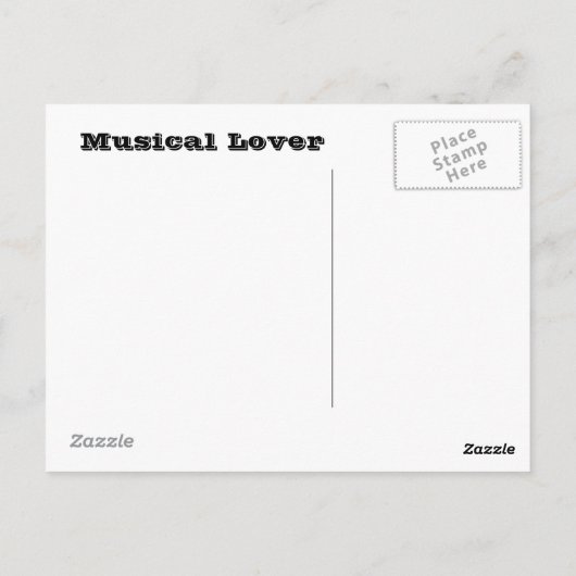 Carte Postale Chanson Randmon (Dos)