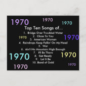 Carte Postale Chansons 1970 (Devant)