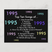 Carte Postale Chansons 1995 (Devant)