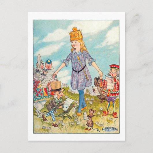 Carte Postale Chansons d'Alice : Alice et ses amis (Devant)