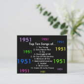 Carte Postale Chansons de 1951 (Debout devant)