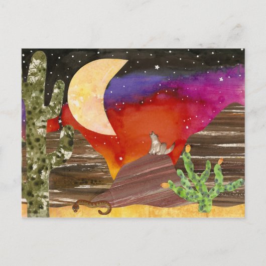 Carte Postale Chansons de nuit Coyote Moon (Devant)