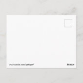 Carte Postale Chansons de peinture d'aquarelle d'oiseau d'hiver (Dos)