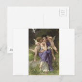 Carte Postale Chansons du printemps par William-Adolphe Bouguere (Devant / Derrière)