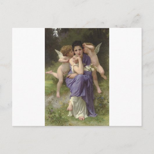 Carte Postale Chansons du printemps par William-Adolphe Bouguere (Devant)