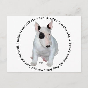 Carte Postale Chansons pour chiots Bull Terrier