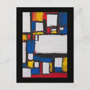 Carte Postale Chant avec Mondrian