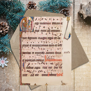 Carte Postale Chant médiéval Grégorien Noël Trois Rois