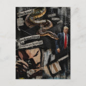 Carte Postale Chantage Collage Politique (Devant)