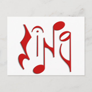 Carte Postale chanter