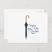 Carte Postale Chanter dans la pluie (Devant / Derrière)