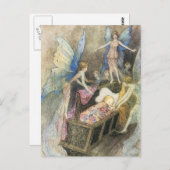 Carte Postale Chanter doucement Autour De L'Impression De Lit (Devant / Derrière)