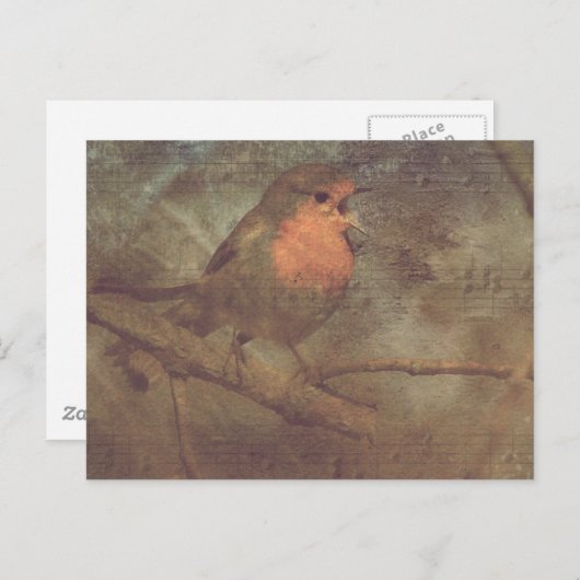 Carte Postale Chanter Une Chanson (Devant / Derrière)