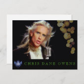 CARTE POSTALE CHANTEUR (Devant / Derrière)