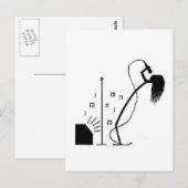 Carte Postale Chanteur à bâtons (Devant / Derrière)