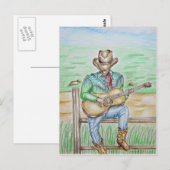 Carte Postale Chanteur Cowboy (Devant / Derrière)