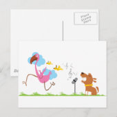 Carte Postale Chanteur de chienchien (Devant / Derrière)