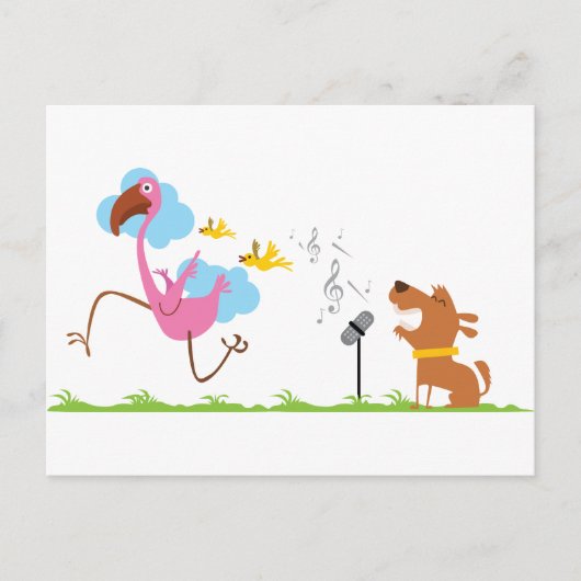 Carte Postale Chanteur de chienchien (Devant)