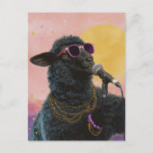 Carte Postale Chanteur de mouton noir (Devant)