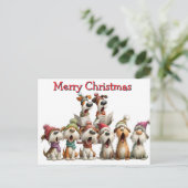 Carte Postale Chanteurs de Noël Canins (Debout devant)