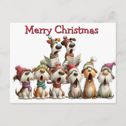 Carte Postale Chanteurs de Noël Canins (Devant)