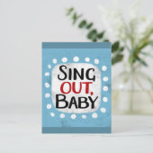 Carte Postale Chantez, Baby Postcard (Debout devant)