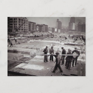Carte Postale Chantier de construction côté est de NYC
