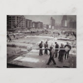 Carte Postale Chantier de construction côté est de NYC (Devant)