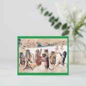 Carte Postale Chants de Noël, Louis Wain (Debout devant)