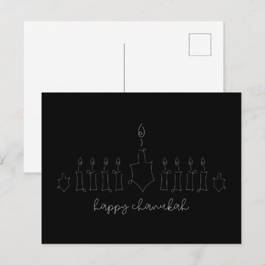 Carte postale Chanukah (Devant / Derrière)