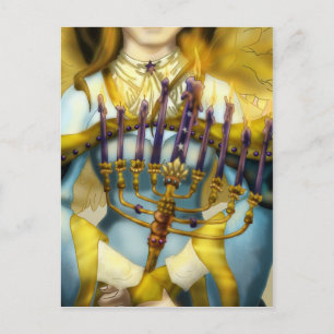 Carte Postale Chanukah Angel
