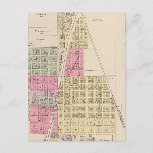 Carte Postale Chanute, Shaw et Morehead, Kansas (Devant)
